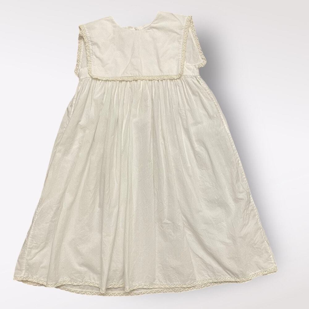 Bella Luna by Strasburg Vintage Girls Dress‎ Size 4 White Lace Cottagecore
